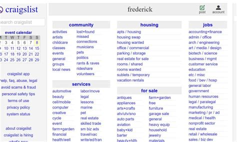 craigslist frederick md